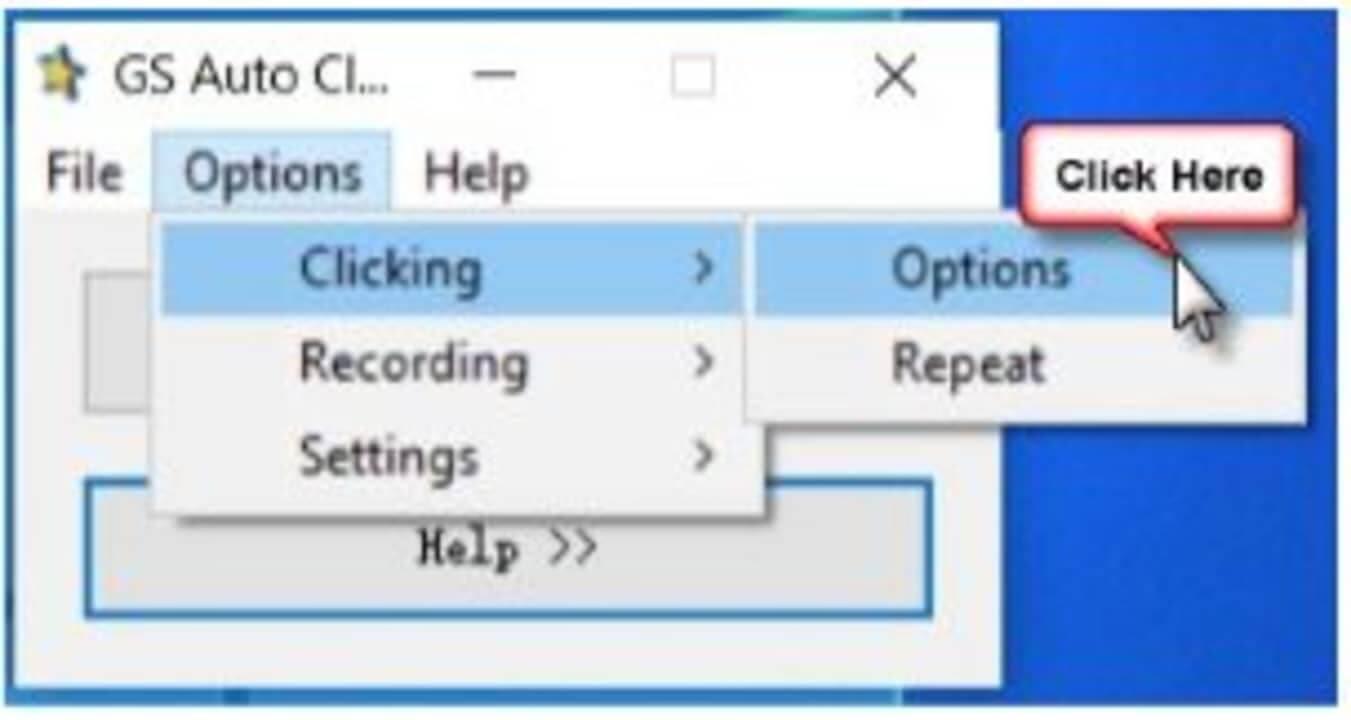 How to install GS Auto Clicker to hold the left mouse button in 3 steps