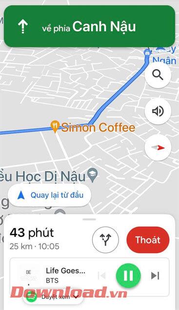 Anleitung zum Musikhören auf Google Maps