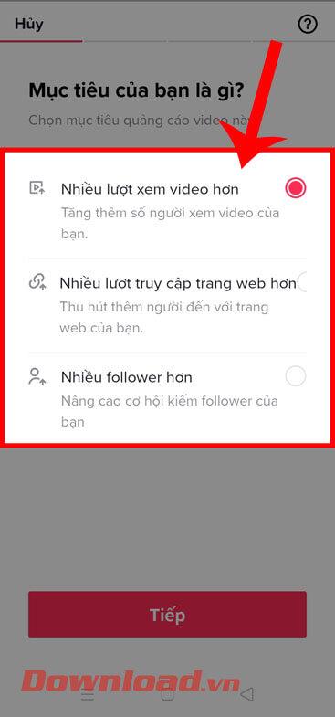 Instruções para promover vídeos do TikTok como tendência