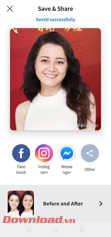 Instructions pour changer de visage à l'aide de l'application FaceApp