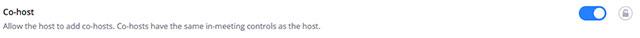 Host permissions and how to specify co-host in Zoom