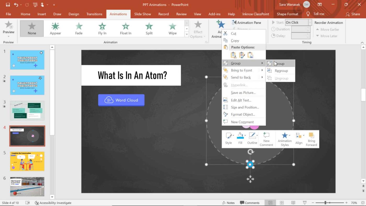 How to add Spin effect in PowerPoint