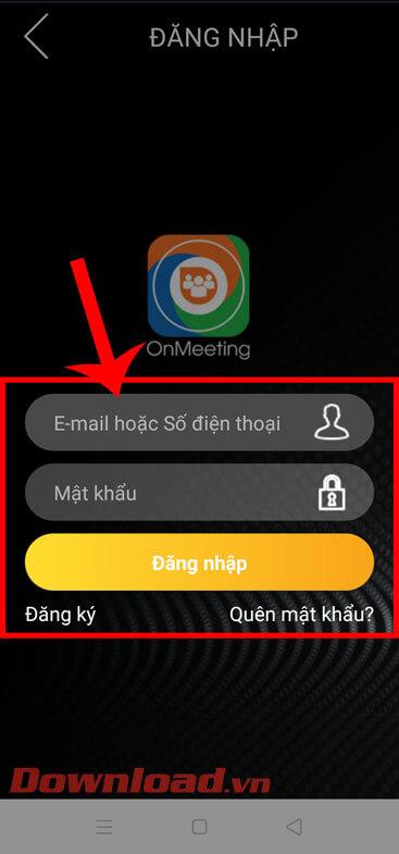 Instructions pour créer un compte OnMeeting