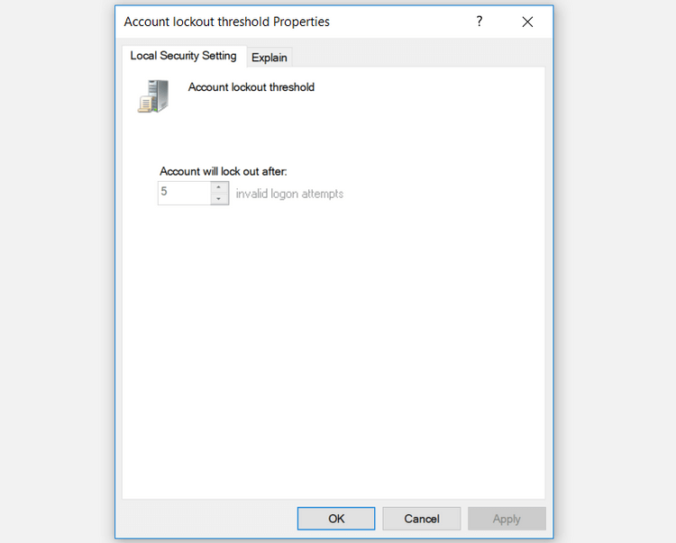 كيفية الحد من عدد محاولات تسجيل الدخول الفاشلة على نظام التشغيل Windows 10