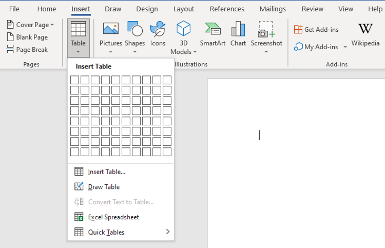 Comment utiliser Draw Table dans Microsoft Word