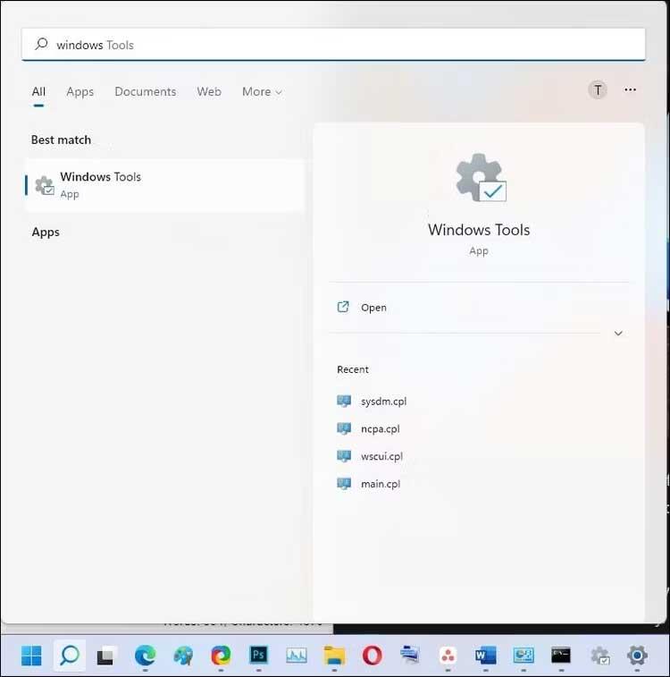 วิธีเปิดเครื่องมือ Windows ใน Windows 11