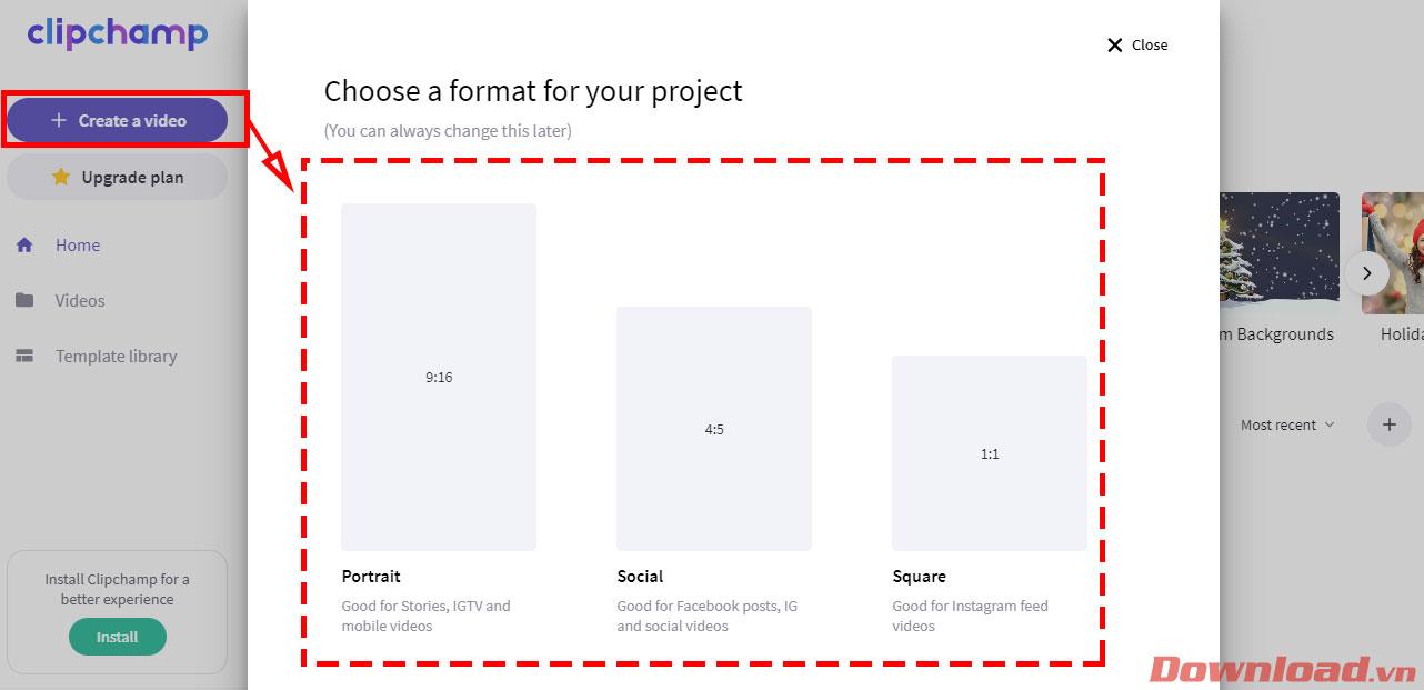 Instructions pour s'inscrire et utiliser Clipchamp