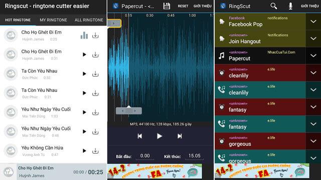 Top ringtone cutting applications on Android