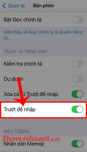 Arahan untuk melukis pada papan kekunci iPhone dengan ciri QuickPath