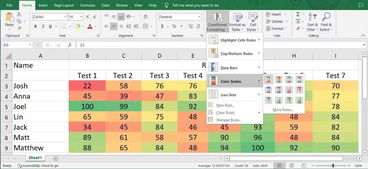 Comment créer une carte thermique dans Excel