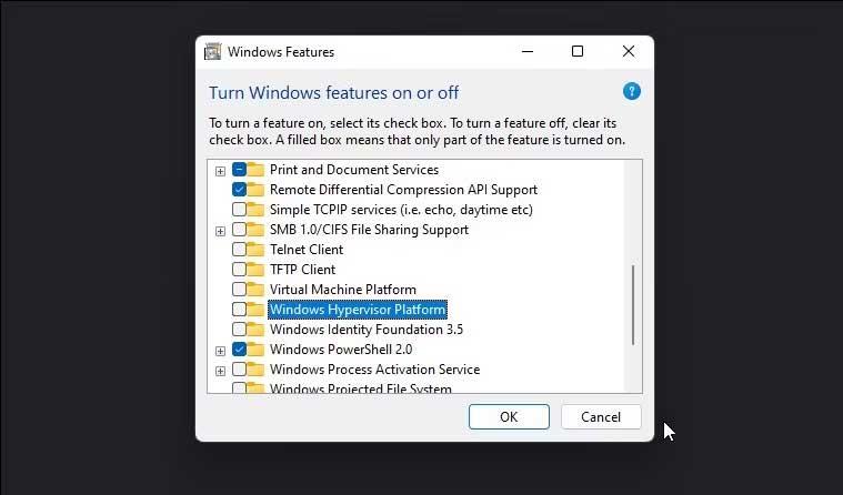 How to disable or remove Hyper-V in Windows 11