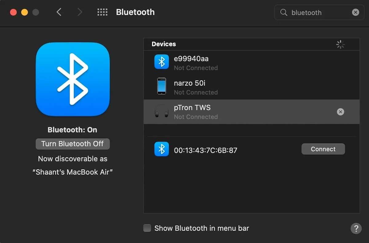 Instructions pour corriger les erreurs Bluetooth sur Mac
