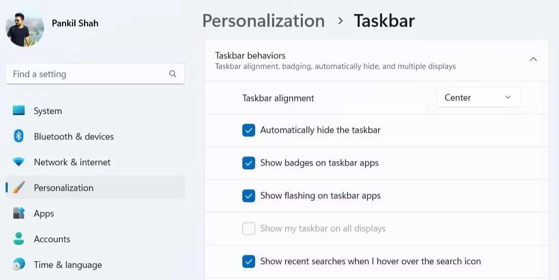 How to fix the error of the taskbar not automatically hiding on Windows