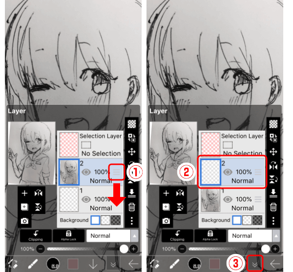 Instructions pour dessiner sur ibisPaint