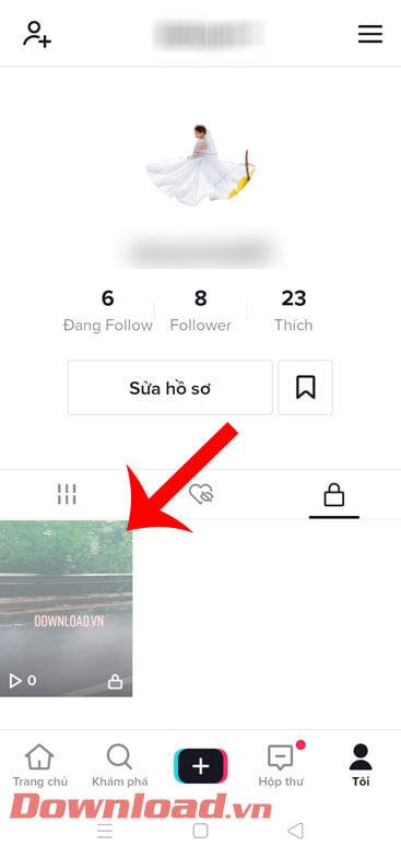 Instructions pour masquer les vidéos publiées sur TikTok