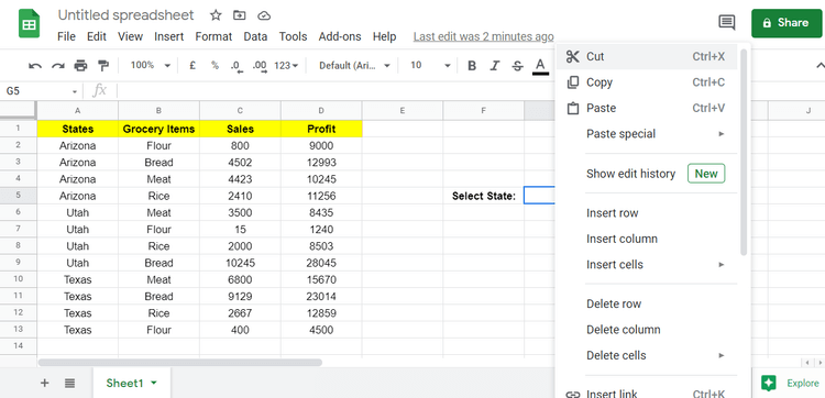 How to use the FILTER function in Google Sheets