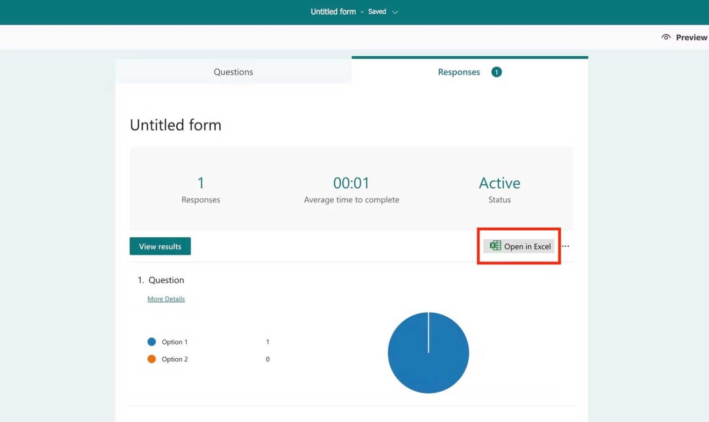 Comment synchroniser les réponses sur Microsoft Forms avec Excel