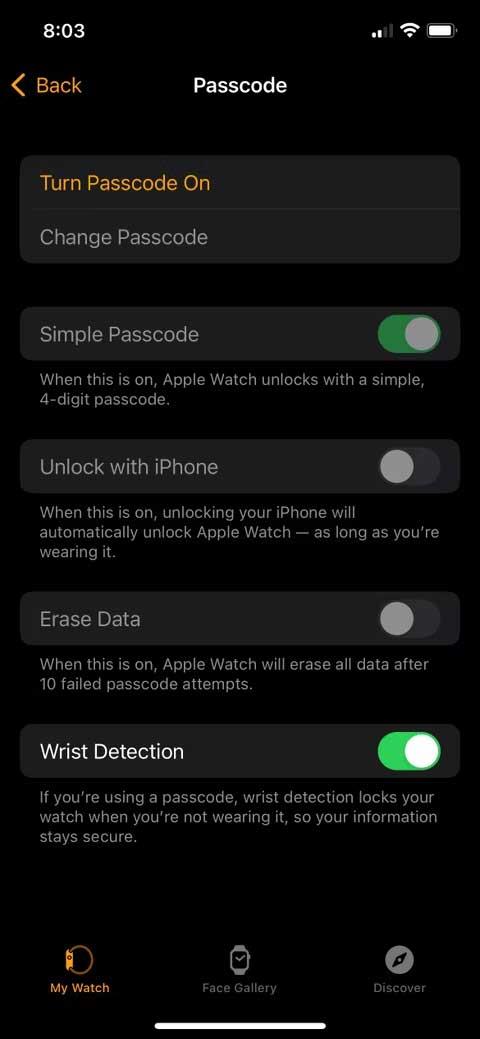 Formas de hacer que tu Apple Watch sea más privado