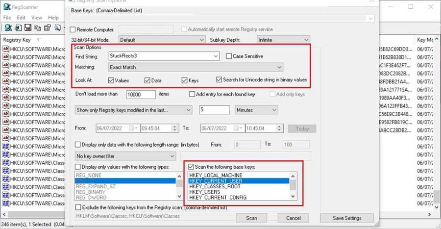 How to find information in the Windows Registry quickly