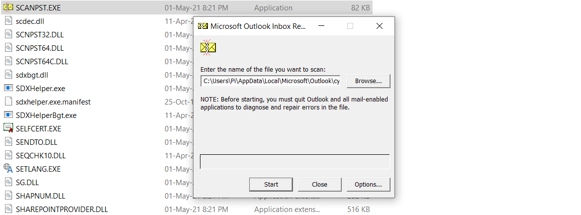 Comment réparer Outlook bloqué sur l'écran de chargement du profil