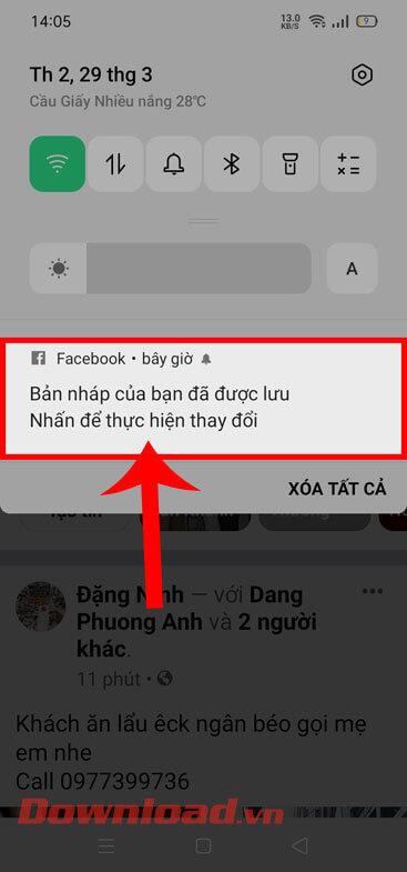 Arahan untuk membuat dan mencari draf siaran di Facebook