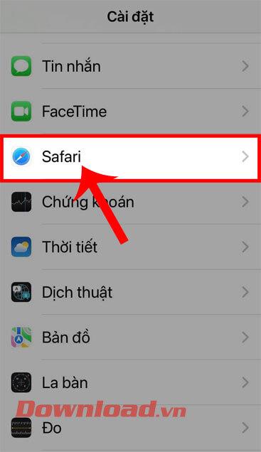 Instructions for adding Safari extensions on iOS 15