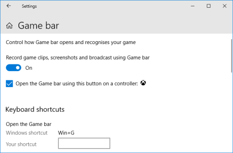 Samenvatting van manieren om de Game Bar op Windows 10 te gebruiken