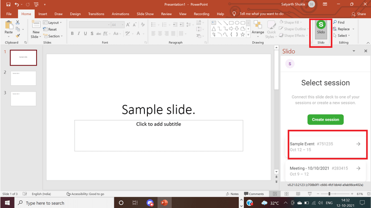 How to add voting and Q&A in PowerPoint using Slido