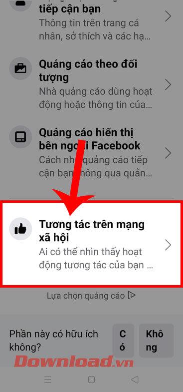 Instructions for hiding personal comments on Facebook