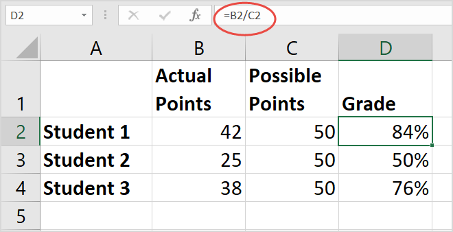 Comment calculer un pourcentage dans Excel
