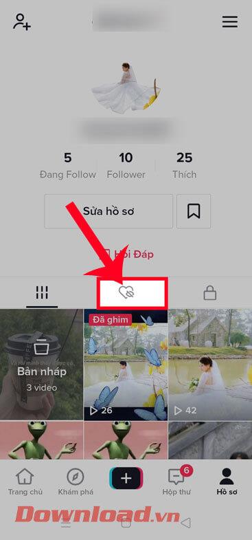 Instructions pour examiner les vidéos aimées sur TikTok