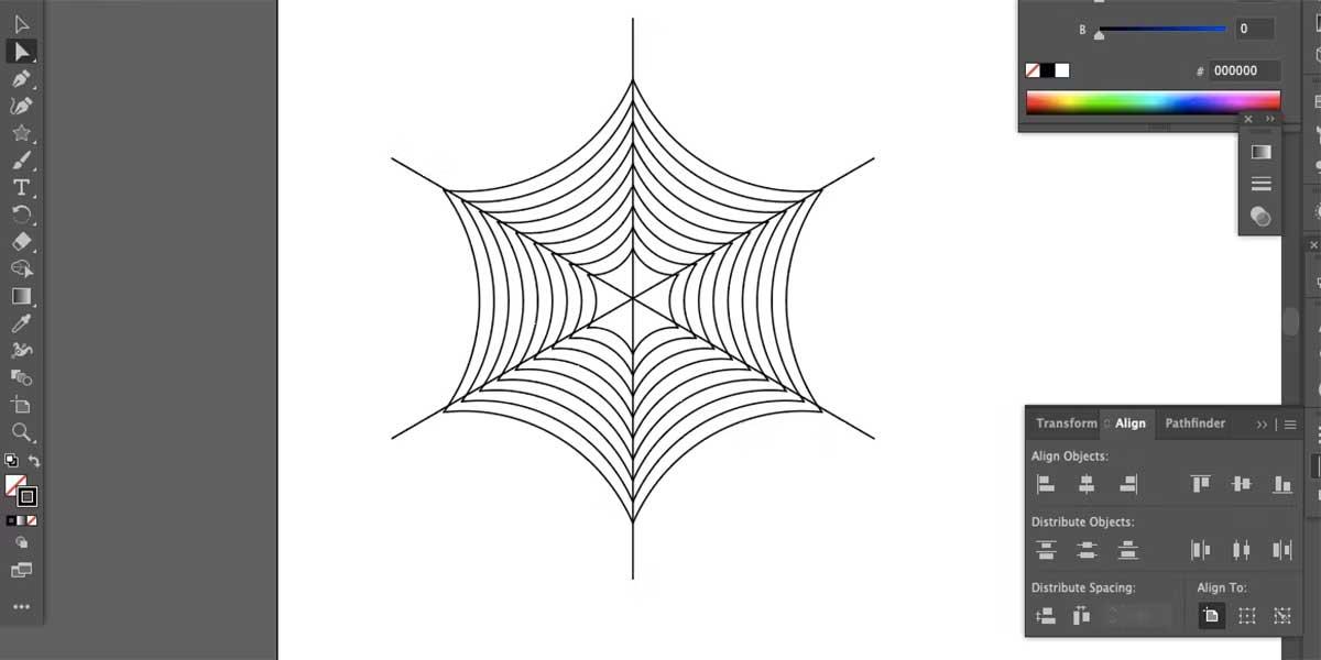 Comment dessiner une toile d'araignée dans Adobe Illustrator