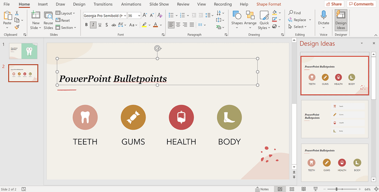 Cara membuat tayangan slide profesional menggunakan PowerPoint Designer