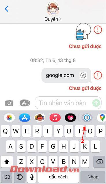 Arahan untuk melukis pada papan kekunci iPhone dengan ciri QuickPath