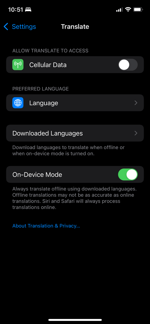 Cara menterjemah perbualan secara automatik pada iPhone