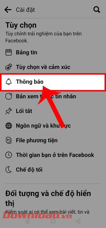 Instructions pour modifier le son des notifications sur Facebook