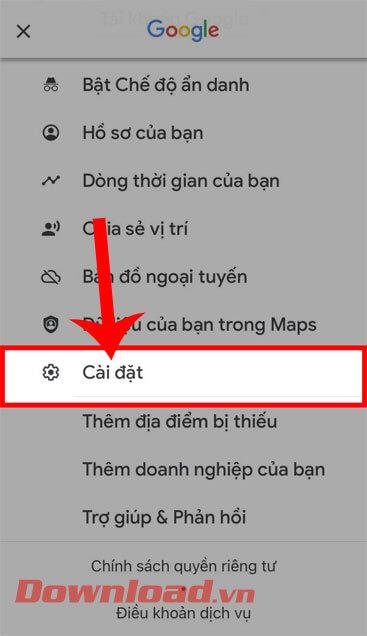 Instructions for listening to music on Google Maps