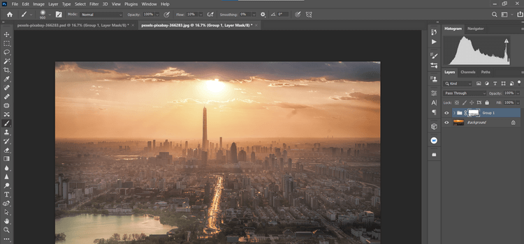 3 cara mengedit matahari terbenam di Photoshop