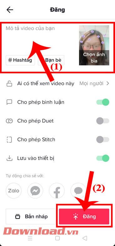 Instructions pour enregistrer des vidéos TikTok avec des effets d'autocollants Instagram