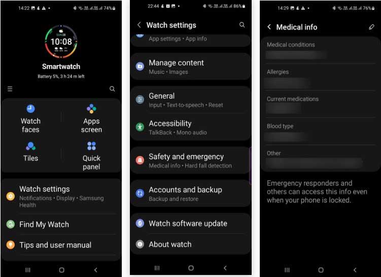 Comment utiliser la fonction d'urgence sur Samsung Galaxy Watch et autres montres intelligentes