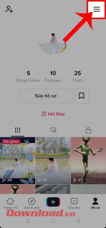 Instructions for turning off saving videos on TikTok are extremely simple