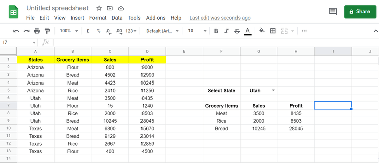 Comment utiliser la fonction FILTRE dans Google Sheets