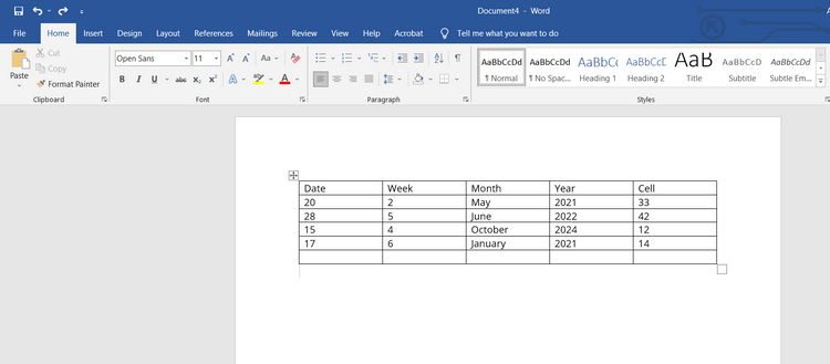 How to rotate a table in Microsoft Word