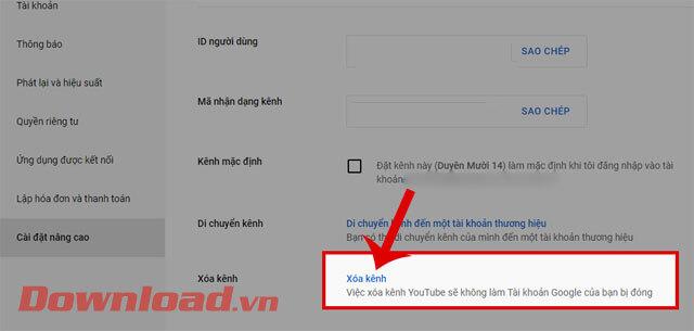 دستورالعمل برای پنهان کردن موقت کانال یوتیوب
