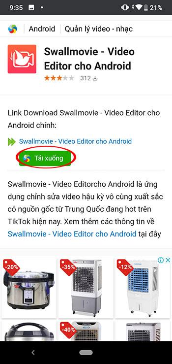How to download and install Swallmovie to make fun TikTok videos