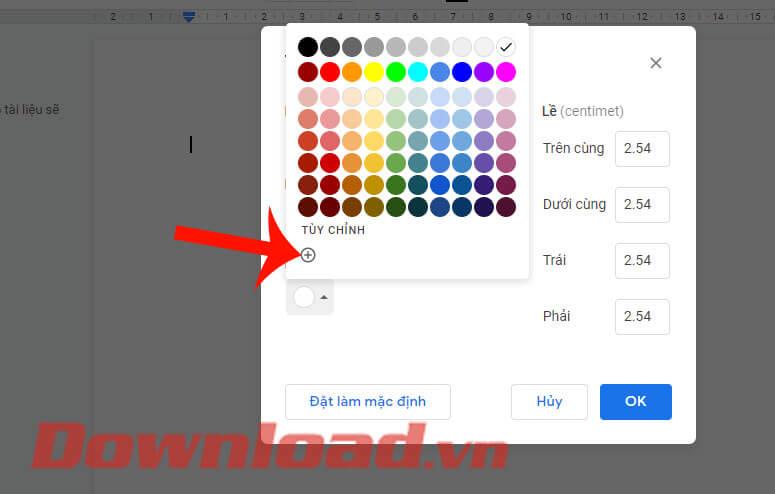Instructions pour changer la couleur d'arrière-plan de la page dans Google Docs