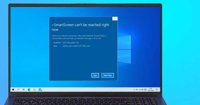How to fix the error of not being able to open SmartScreen