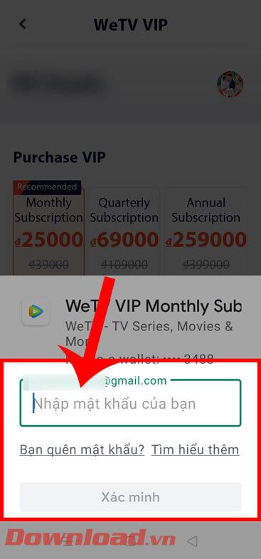 Les instructions pour acheter le forfait VIP de WeTV sont extrêmement simples