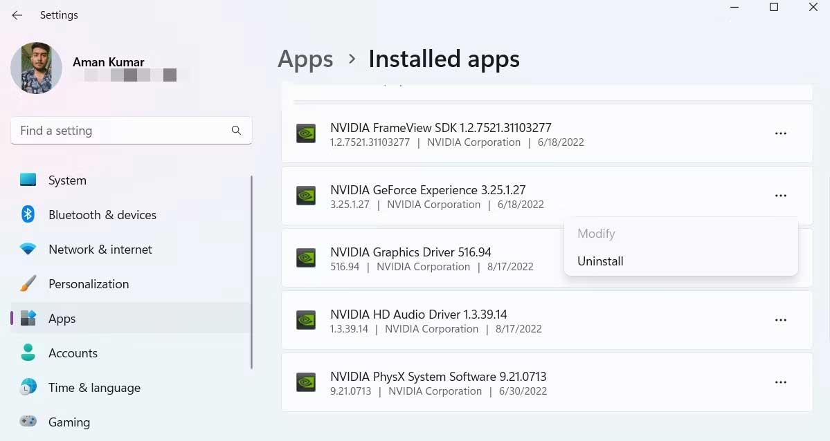 How to uninstall drivers in Windows 11