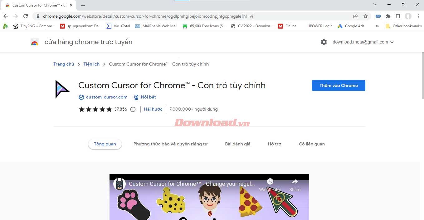 How to change cursor in Google Chrome